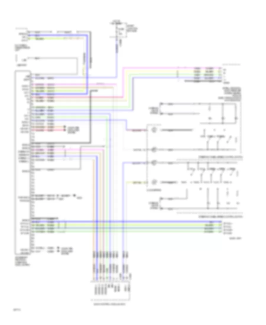 SYNC Radio Wiring Diagram, Except Hybrid for Mercury Mariner 2009