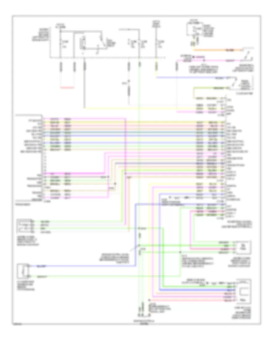 2 5L A T Wiring Diagram Except Hybrid for Mercury Mariner 2009