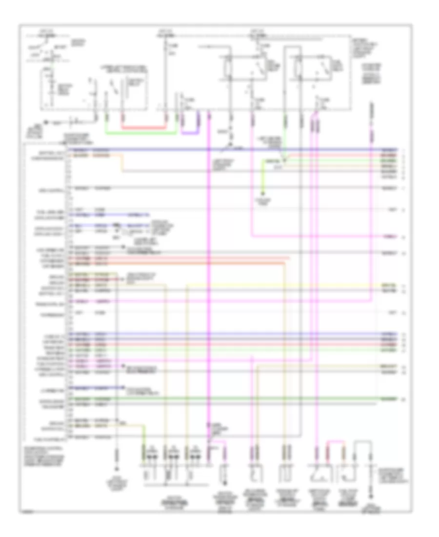 2.5L, Engine Performance Wiring Diagrams (1 of 3) for Mercury Mystique 1998