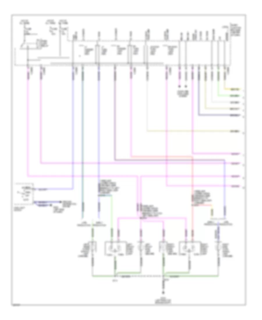 Exterior Lamps Wiring Diagram Except Hybrid 1 of 2 for Mercury Mariner Hybrid 2009