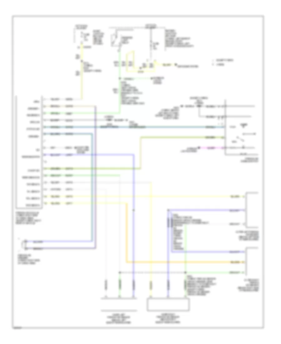 Parking Assistant Wiring Diagram for Mercury Mariner Hybrid 2009