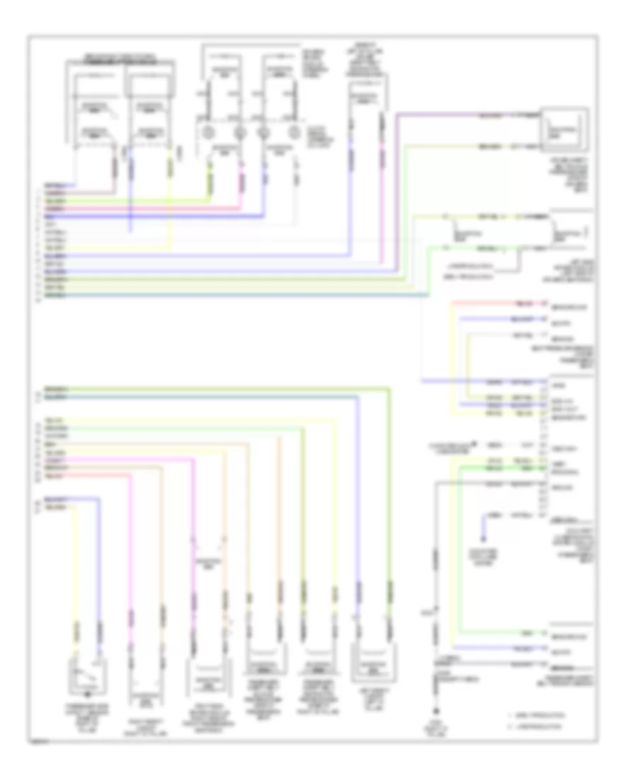 Supplemental Restraints Wiring Diagram (2 of 2) for Mercury Mariner Hybrid 2009