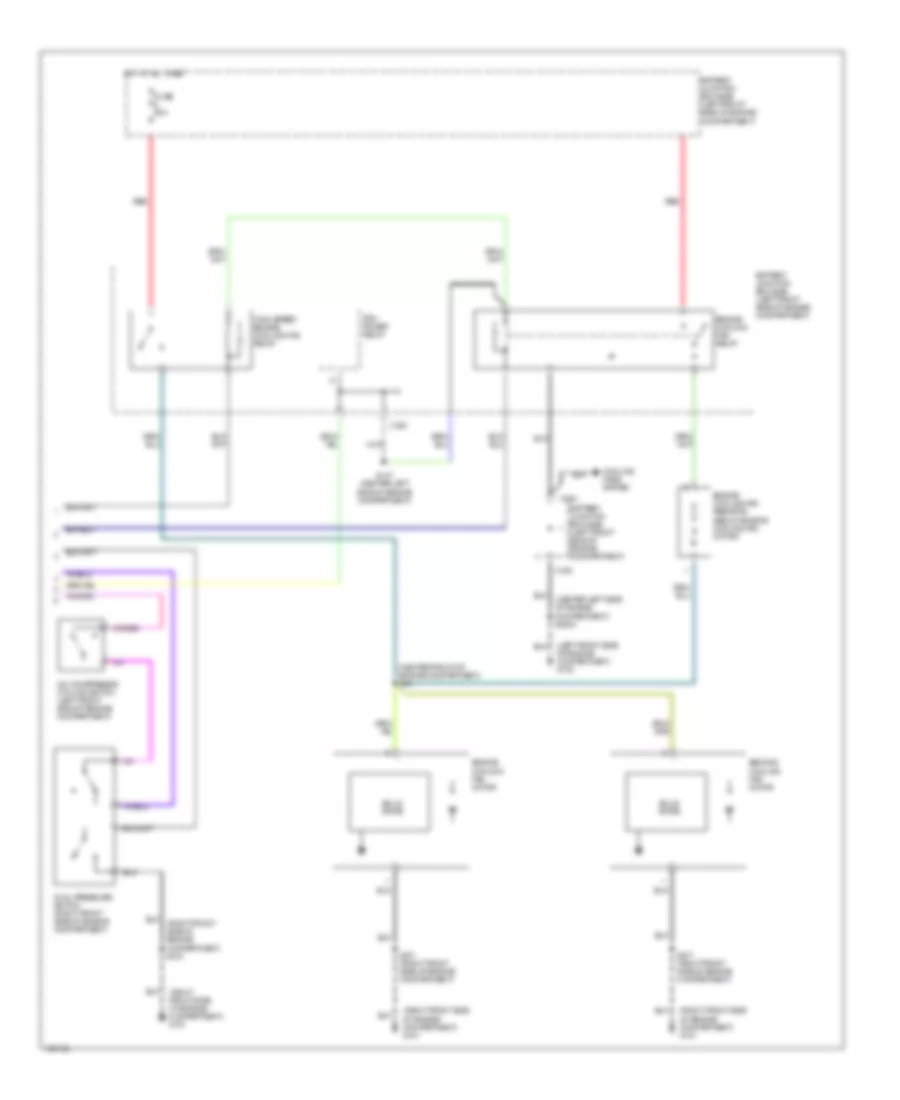 AC Wiring Diagram (2 of 2) for Mercury Mystique GS 1998