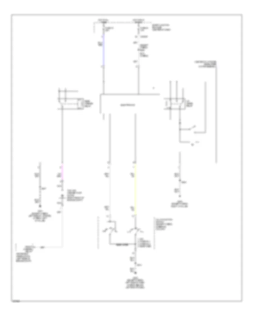 Электросхема заднего стеклоочистителя дворника и омывателя для Mercury Mariner Premier 2009