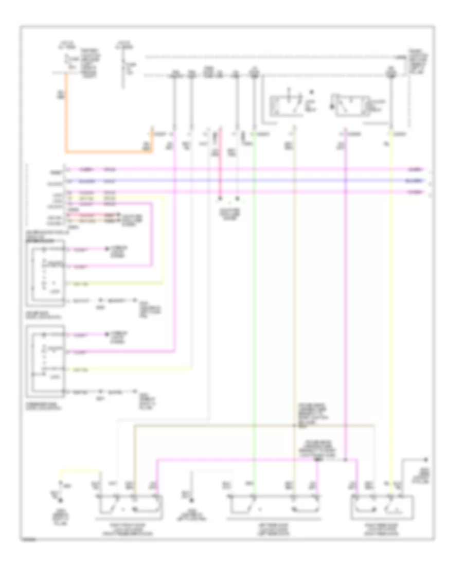 Forced Entry Wiring Diagram with Memory 1 of 2 for Mercury Milan 2009