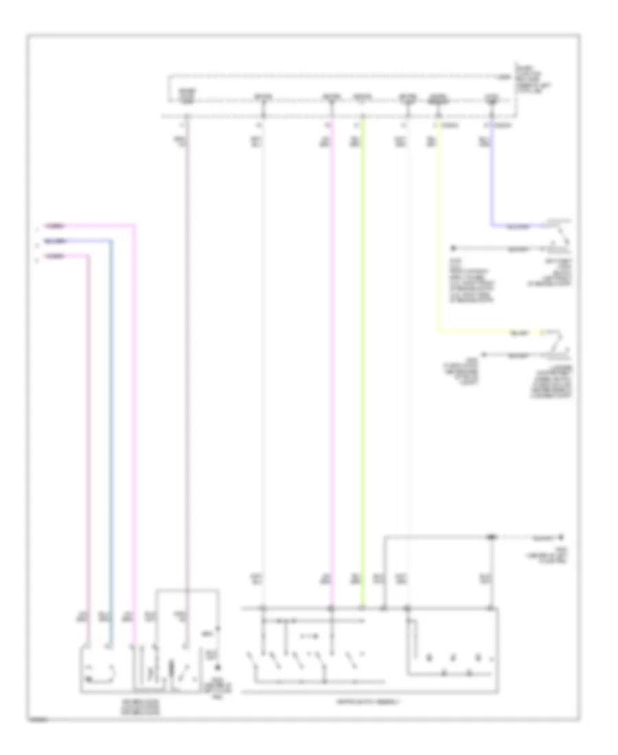 Forced Entry Wiring Diagram with Memory 2 of 2 for Mercury Milan 2009