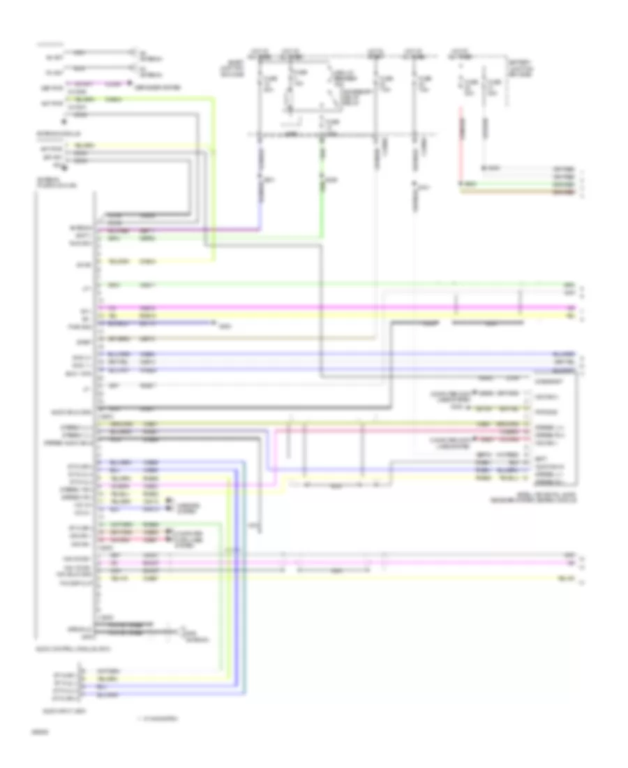 Navigation Wiring Diagram, without SYNC (1 of 2) for Mercury Milan 2009
