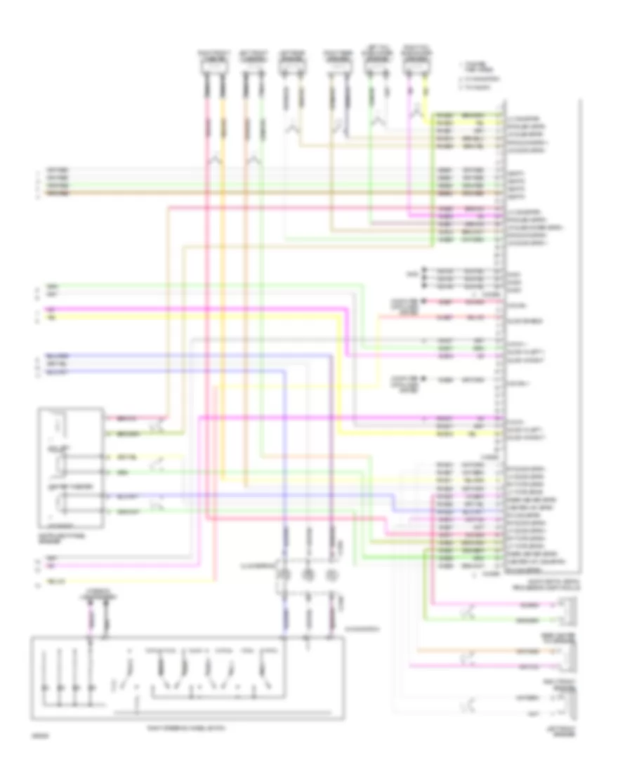 Navigation Wiring Diagram, without SYNC (2 of 2) for Mercury Milan 2009