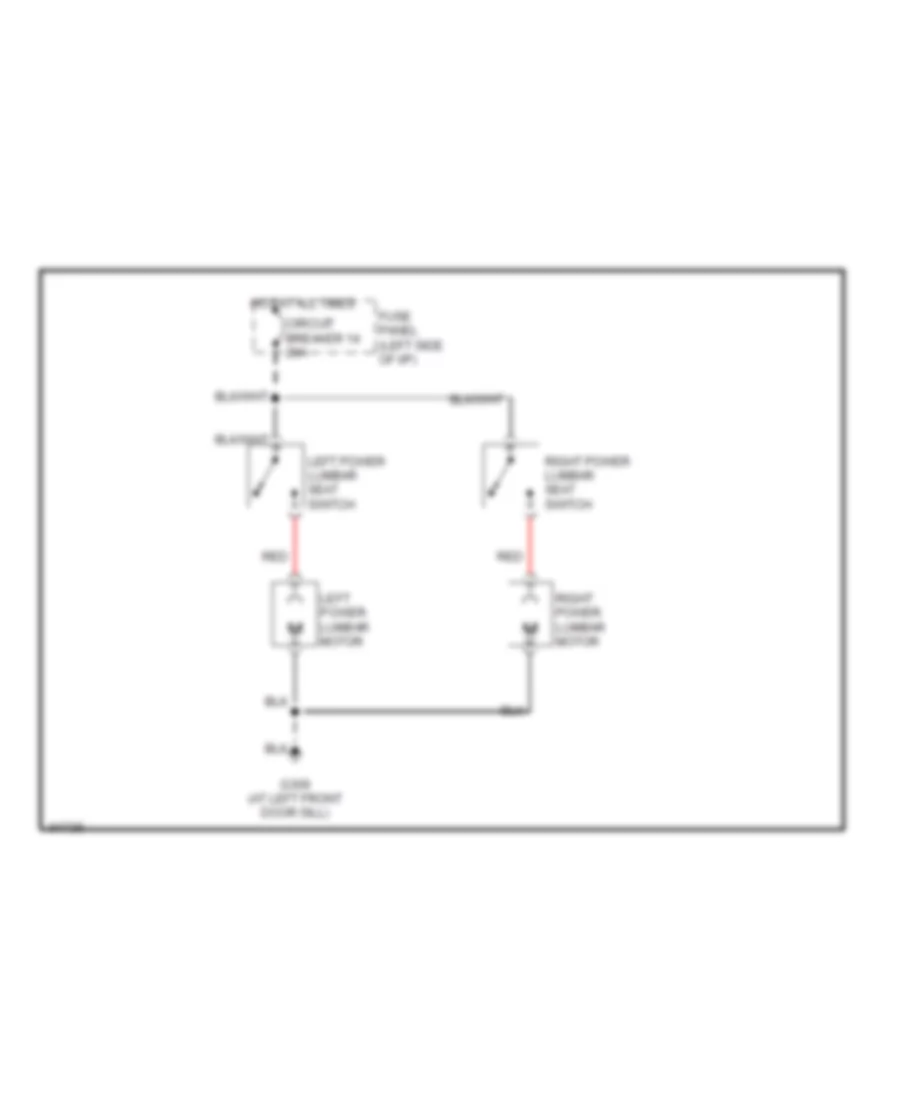 Lumbar Wiring Diagram for Mercury Sable LS 1990