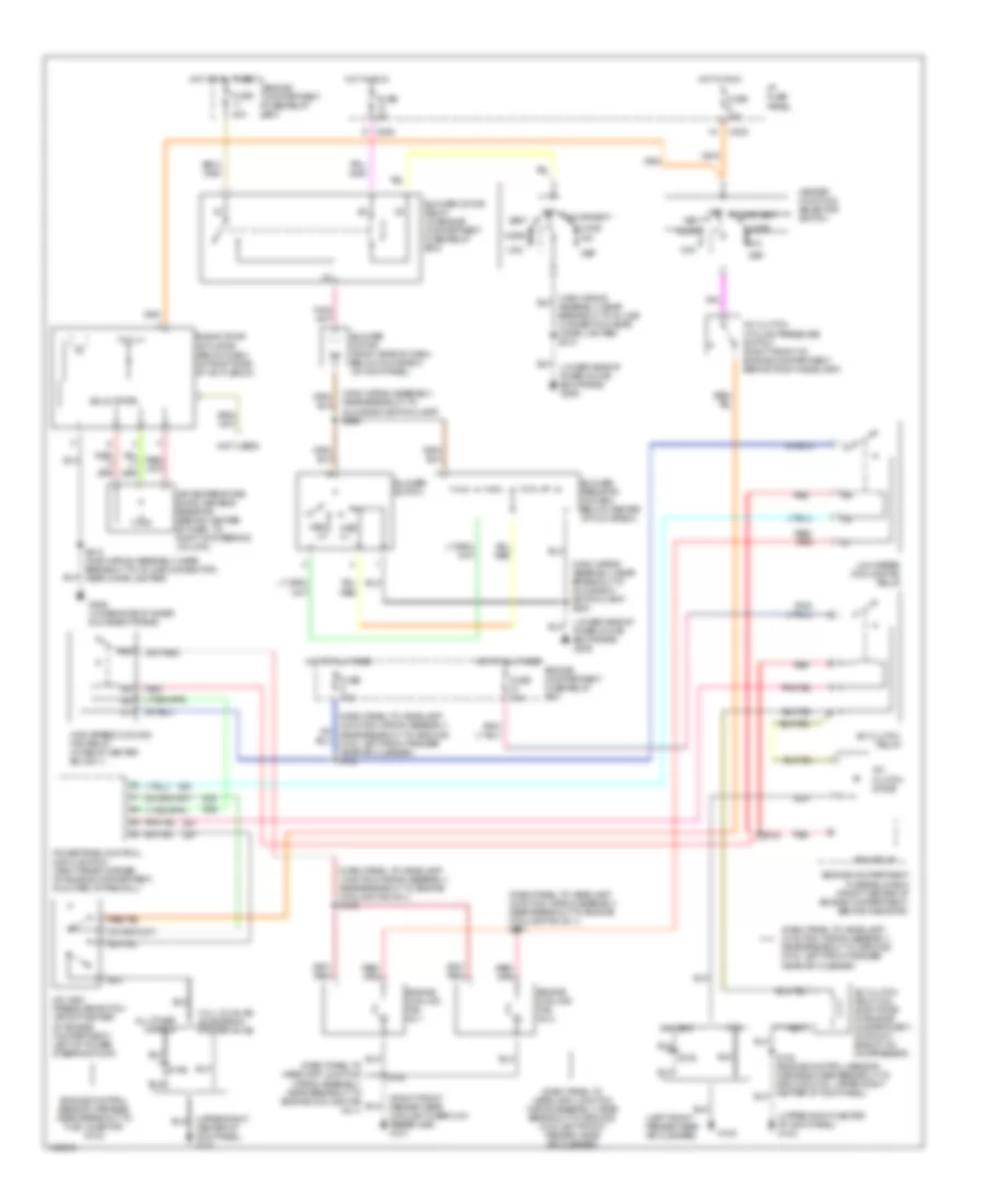 AC Wiring Diagram, Manual AC for Mercury Sable GS 1998