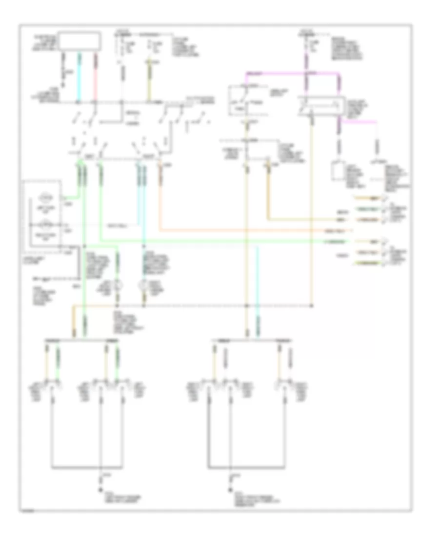 Exterior Lamps Wiring Diagram (1 of 3) for Mercury Sable GS 1998