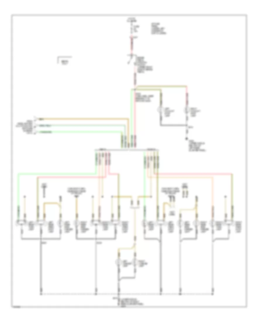 Exterior Lamps Wiring Diagram 2 of 3 for Mercury Sable GS 1998