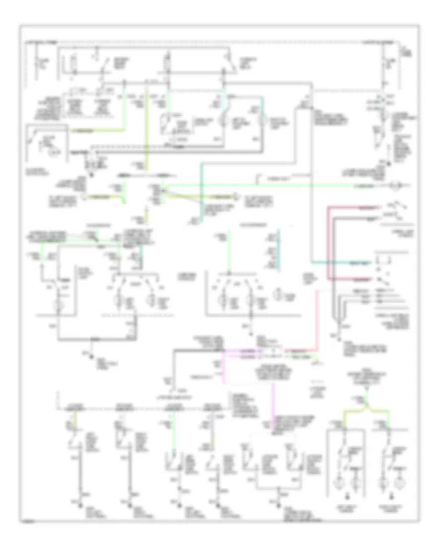 Courtesy Lamps Wiring Diagram for Mercury Sable GS 1998