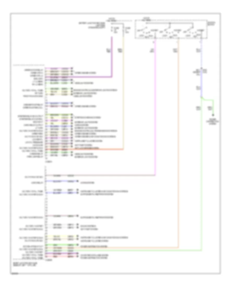 Body Control Modules Wiring Diagram 1 of 2 for Mercury Milan Premier 2009