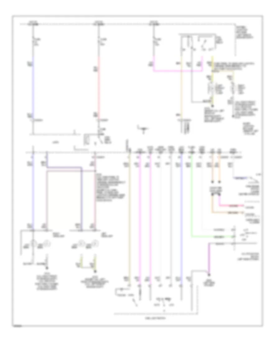 Headlights Wiring Diagram, without Autolamps for Mercury Milan Premier 2009