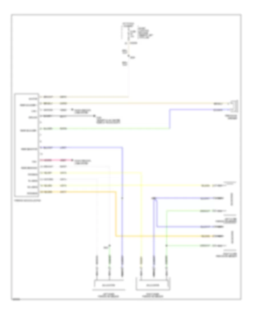 Parking Assistant Wiring Diagram for Mercury Milan Premier 2009