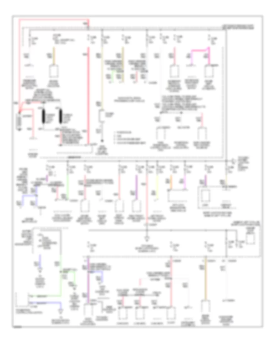 Power Distribution Wiring Diagram 1 of 3 for Mercury Milan Premier 2009