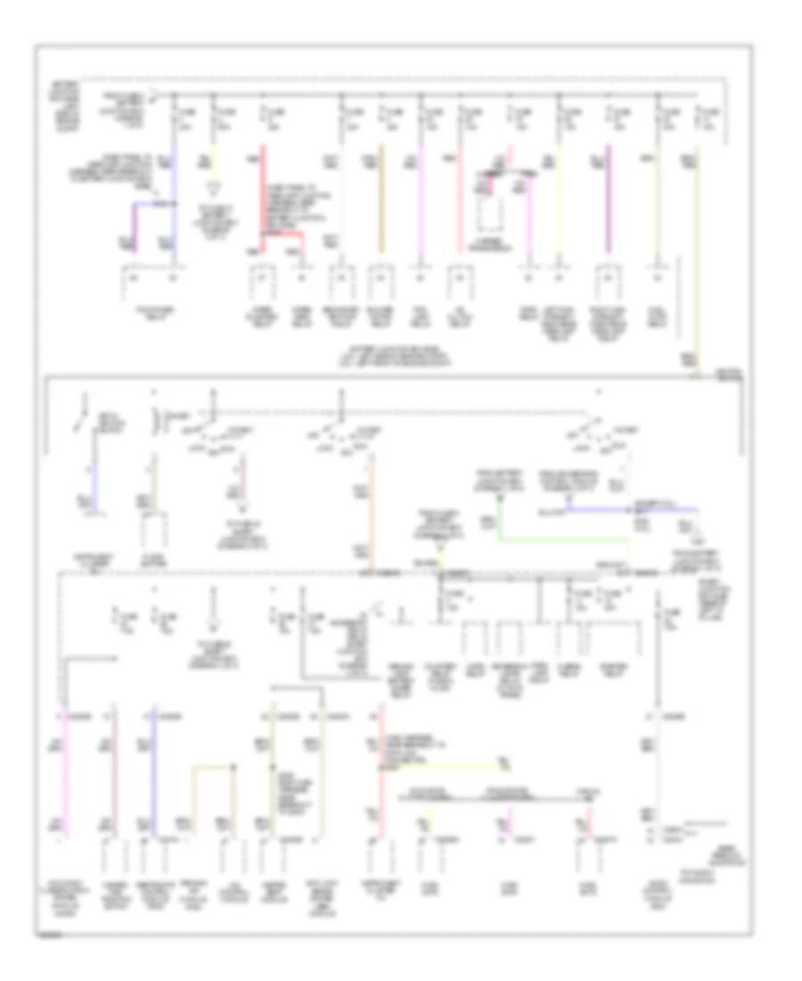 Power Distribution Wiring Diagram 2 of 3 for Mercury Milan Premier 2009