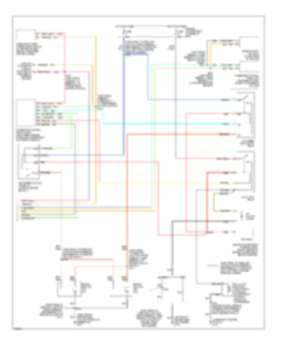 A C Wiring Diagram Auto A C 2 of 2 for Mercury Sable LS 1998