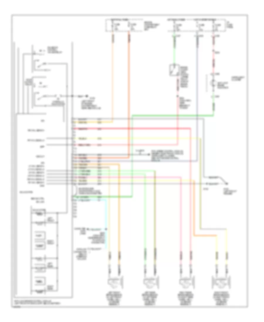 Anti lock Brake Wiring Diagrams for Mercury Sable LS 1998