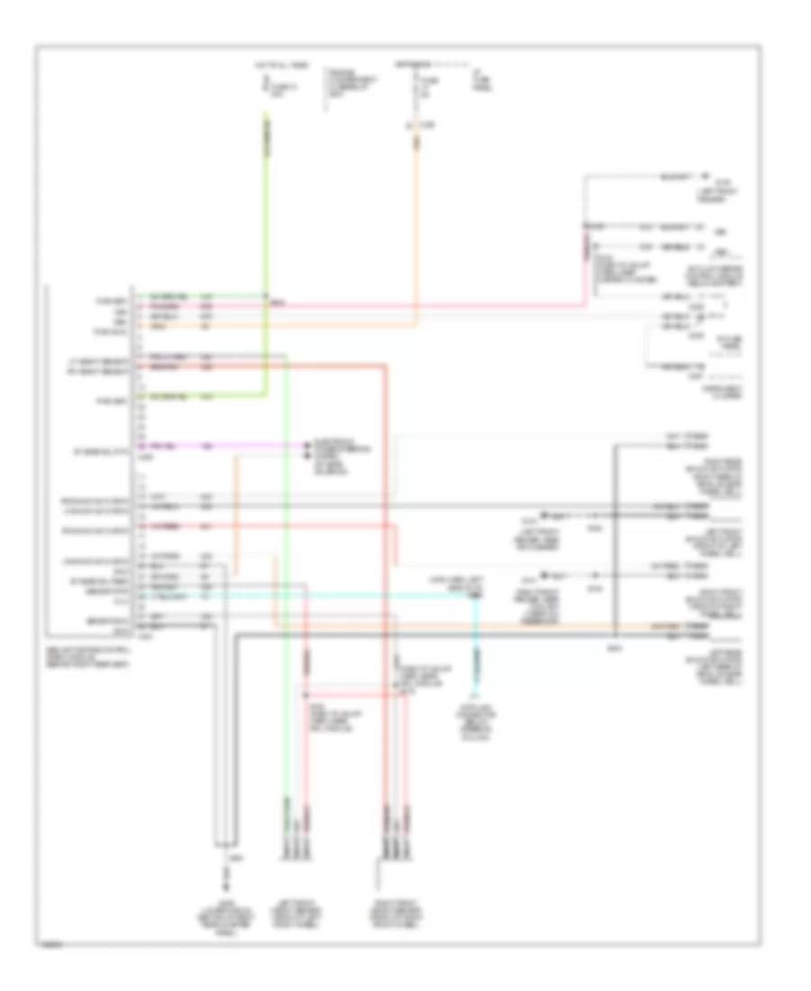 Electronic Suspension Wiring Diagram for Mercury Sable LS 1998