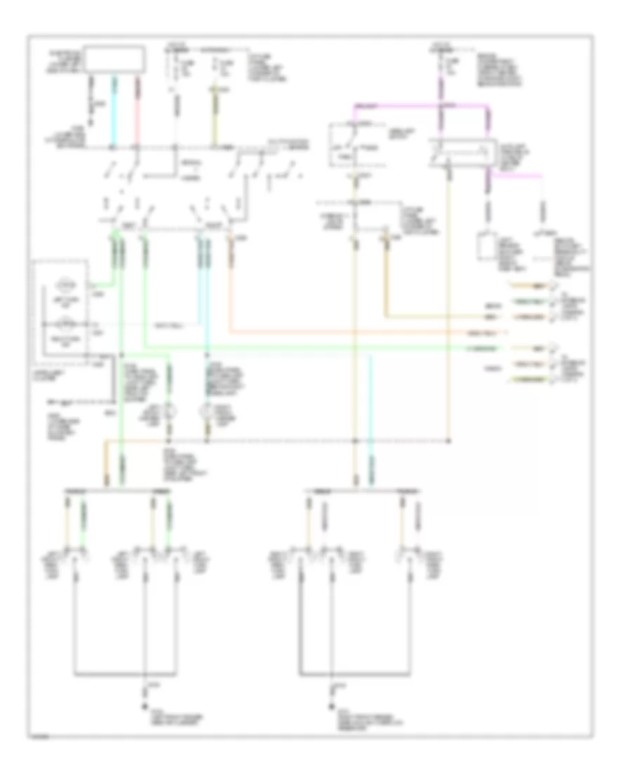 Exterior Lamps Wiring Diagram 1 of 3 for Mercury Sable LS 1998