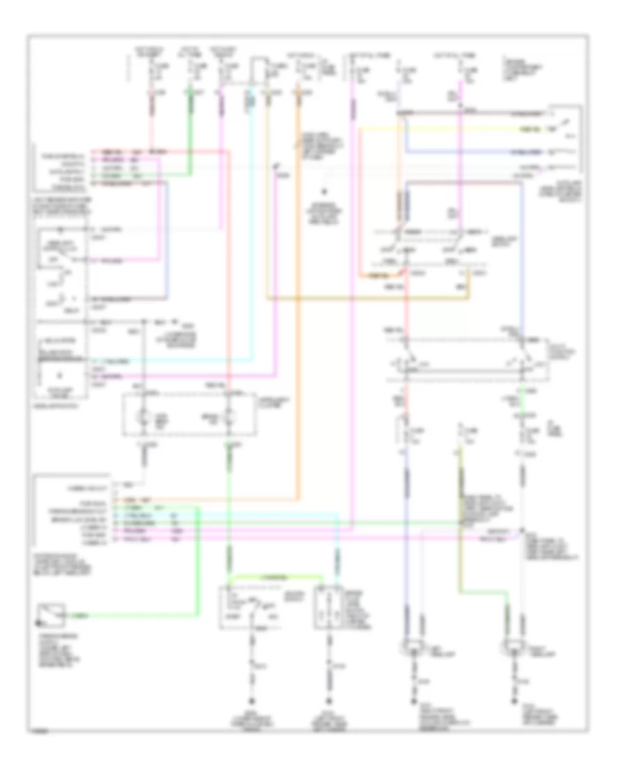 Autolamps Wiring Diagram with DRL for Mercury Sable LS 1998