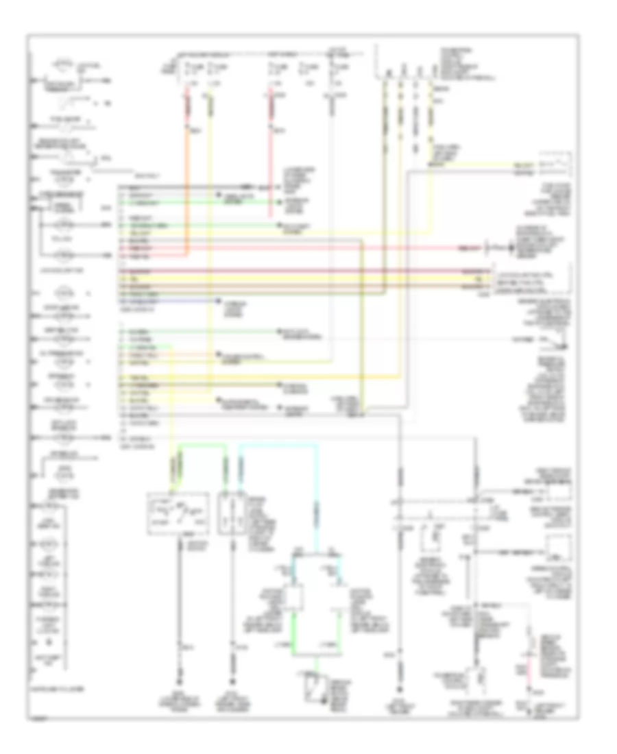 Instrument Cluster Wiring Diagram for Mercury Sable LS 1998