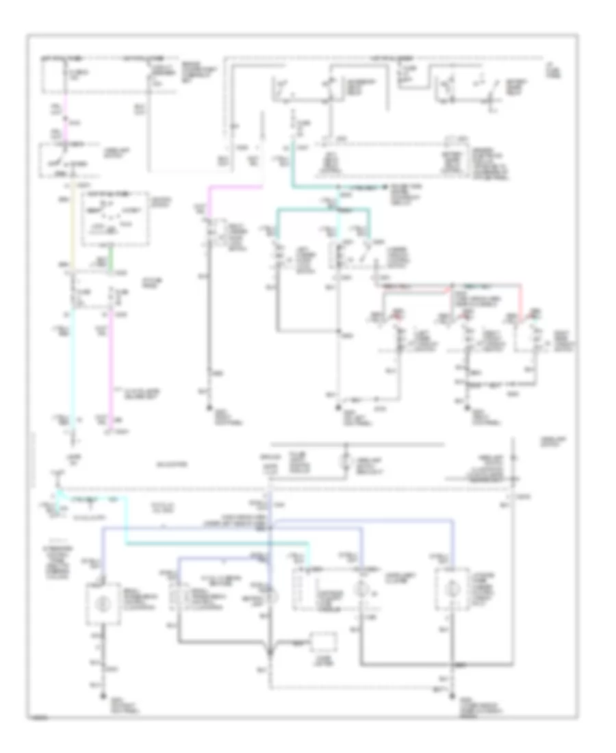 Instrument Illumination Wiring Diagram for Mercury Sable LS 1998