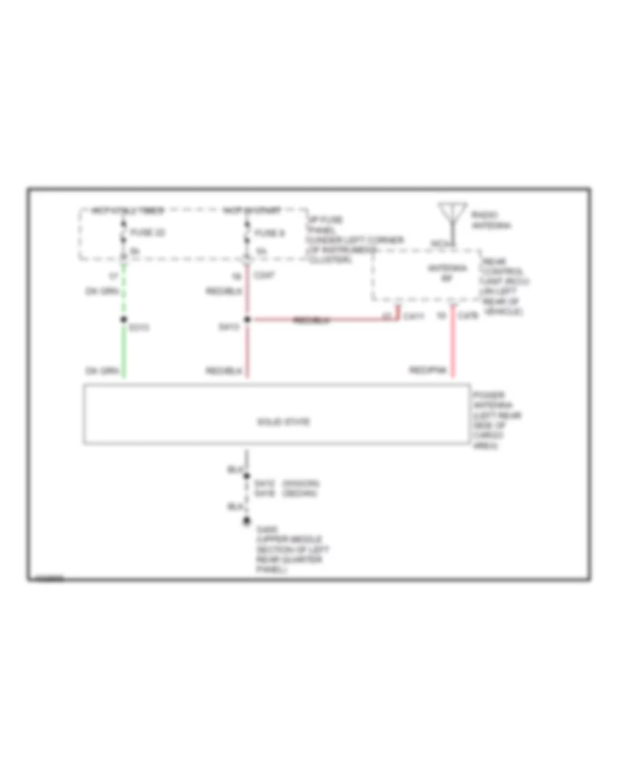 Power Antenna Wiring Diagram for Mercury Sable LS 1998