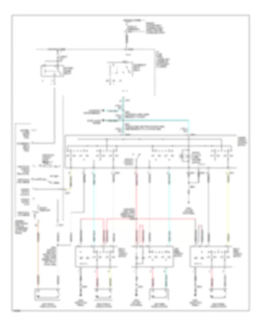 Power Window Wiring Diagram for Mercury Sable LS 1998