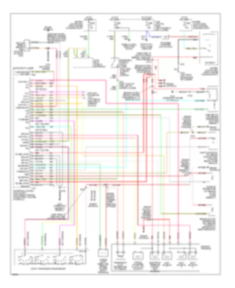 3 0L 12 Valve Transmission Wiring Diagram for Mercury Sable LS 1998