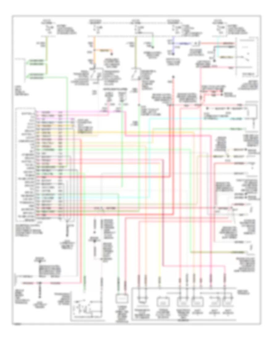 3 0L 24 Valve Transmission Wiring Diagram for Mercury Sable LS 1998