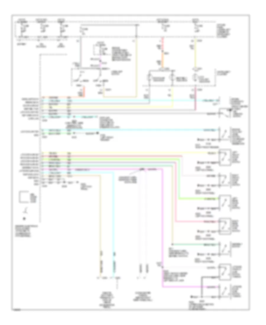 Warning System Wiring Diagrams for Mercury Sable LS 1998