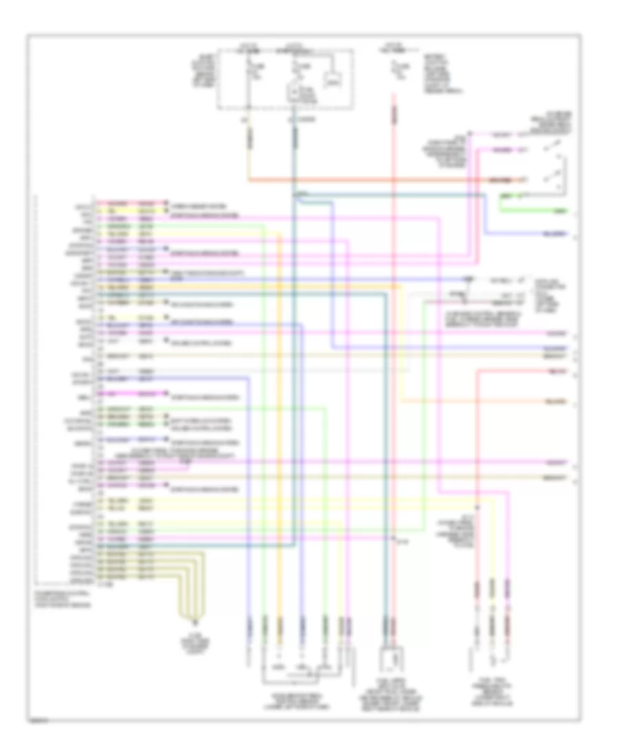 4.6L, Engine Performance Wiring Diagram (1 of 5) for Mercury Mountaineer 2009