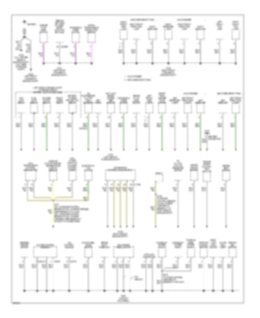 Ground Distribution Wiring Diagram 1 of 4 for Mercury Mountaineer 2009