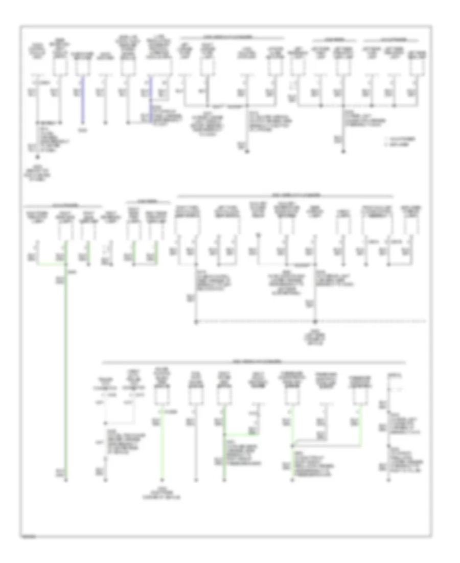 Ground Distribution Wiring Diagram (3 of 4) for Mercury Mountaineer 2009