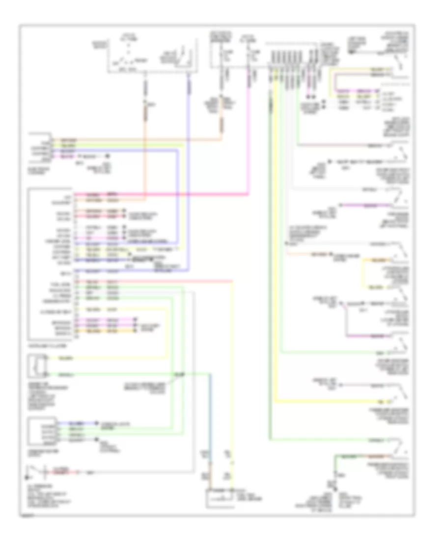 Instrument Cluster Wiring Diagram for Mercury Mountaineer 2009