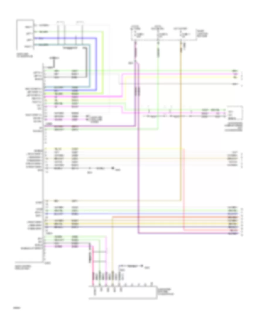 Navigation Wiring Diagram, without SYNC (1 of 3) for Mercury Mountaineer 2009