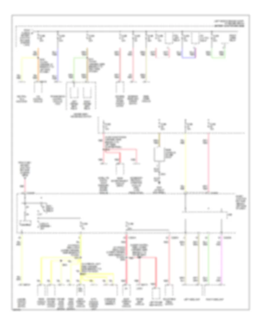 Power Distribution Wiring Diagram 2 of 6 for Mercury Mountaineer 2009