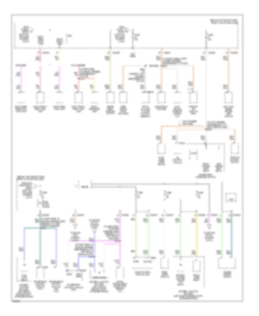 Power Distribution Wiring Diagram (5 of 6) for Mercury Mountaineer 2009