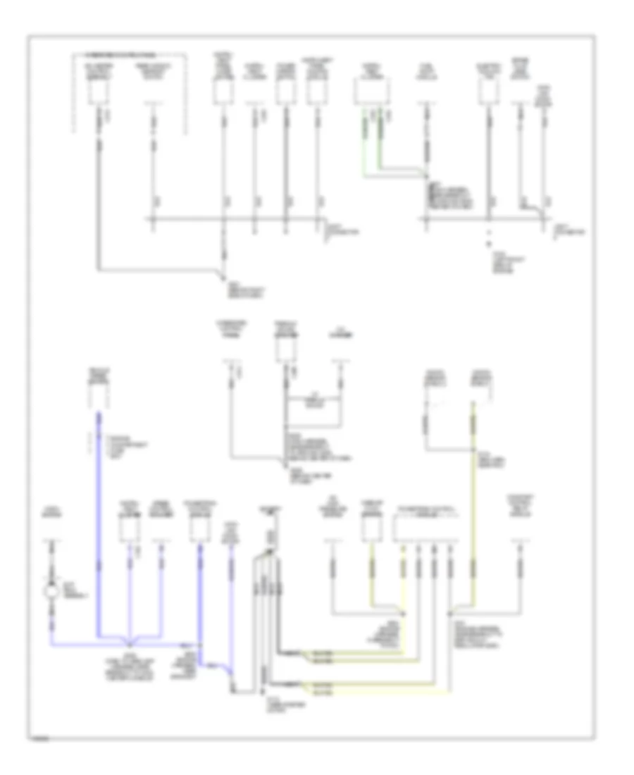 Ground Distribution Wiring Diagram 2 of 3 for Mercury Tracer GS 1998