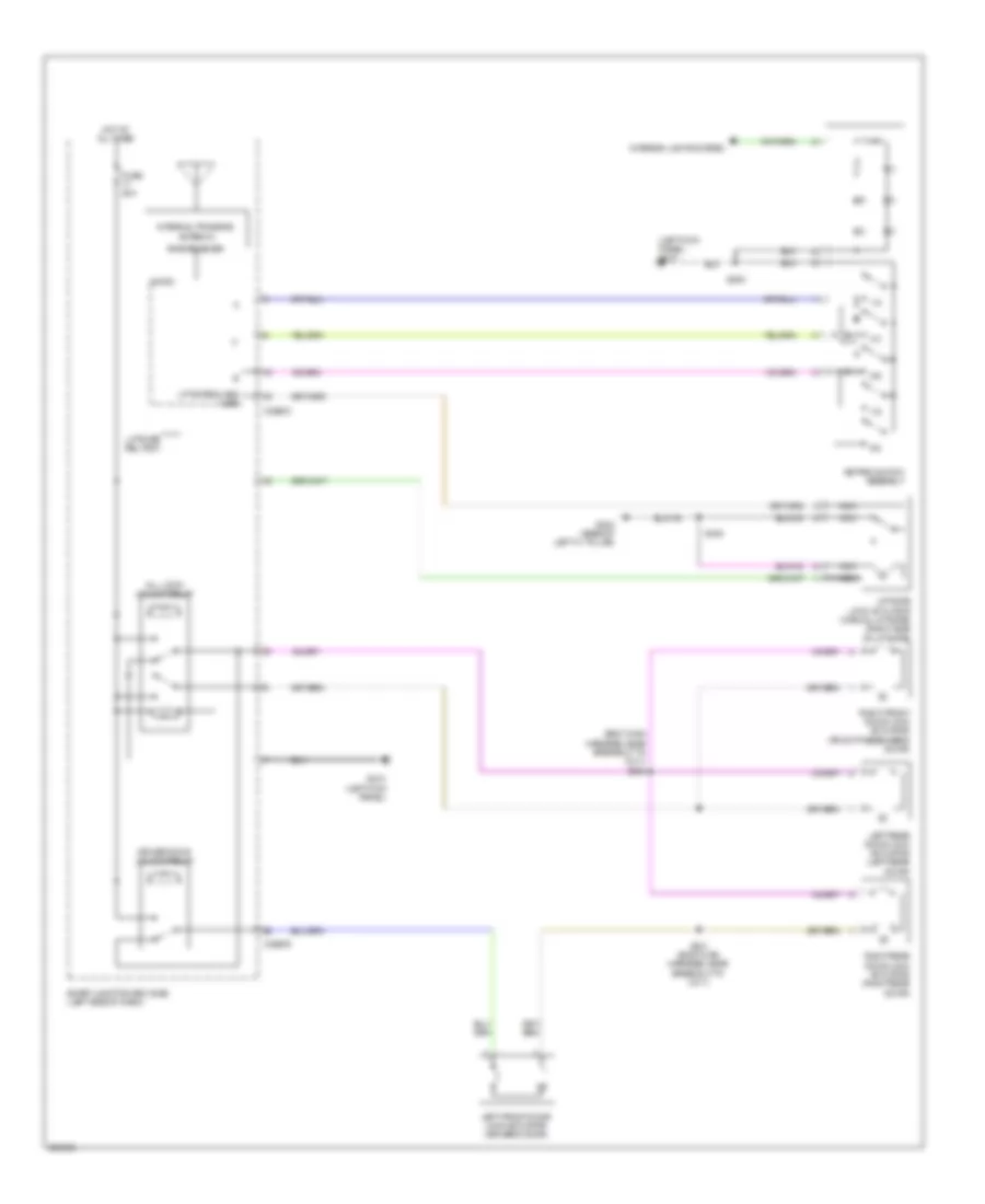 Forced Entry Wiring Diagram 1 of 2 for Mercury Sable 2009