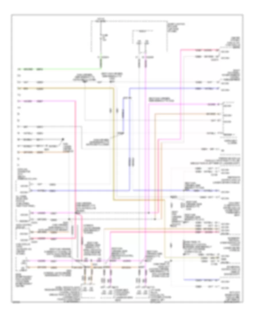 Computer Data Lines Wiring Diagram for Mercury Sable 2009