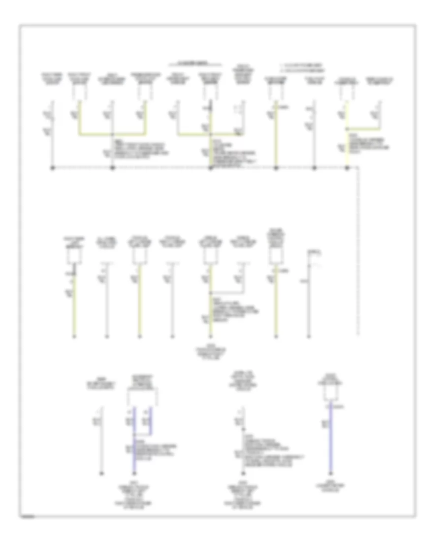 Ground Distribution Wiring Diagram 4 of 4 for Mercury Sable 2009