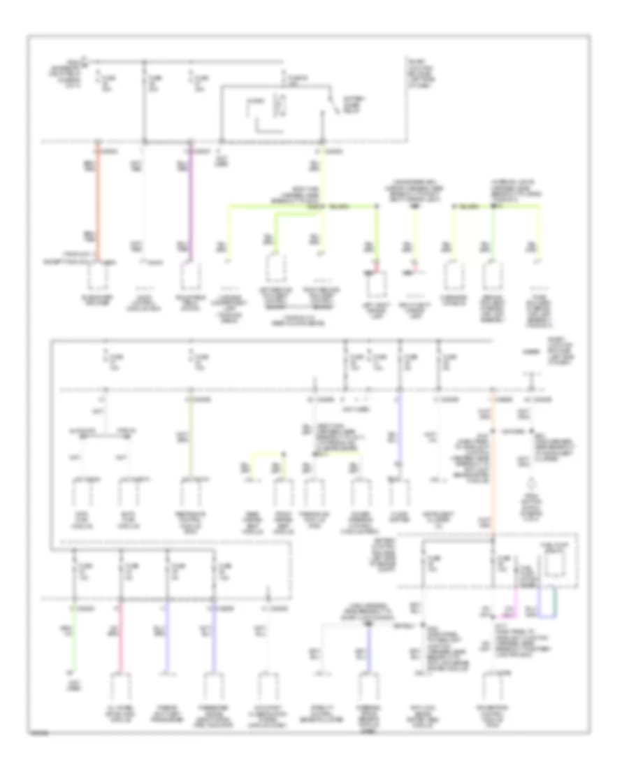 Power Distribution Wiring Diagram (4 of 4) for Mercury Sable 2009