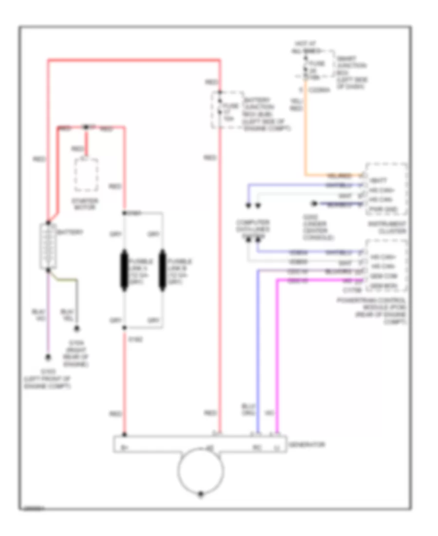 Charging Wiring Diagram for Mercury Sable 2009