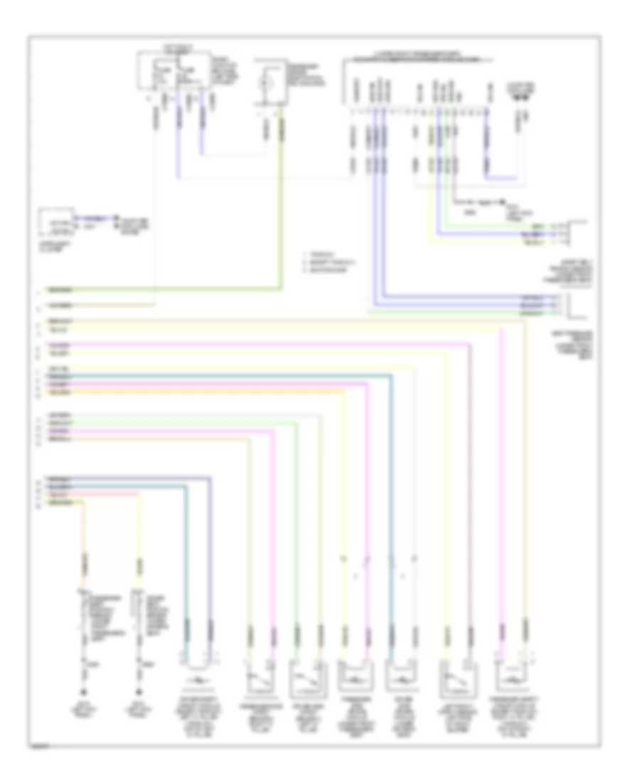 Supplemental Restraints Wiring Diagram (2 of 2) for Mercury Sable 2009