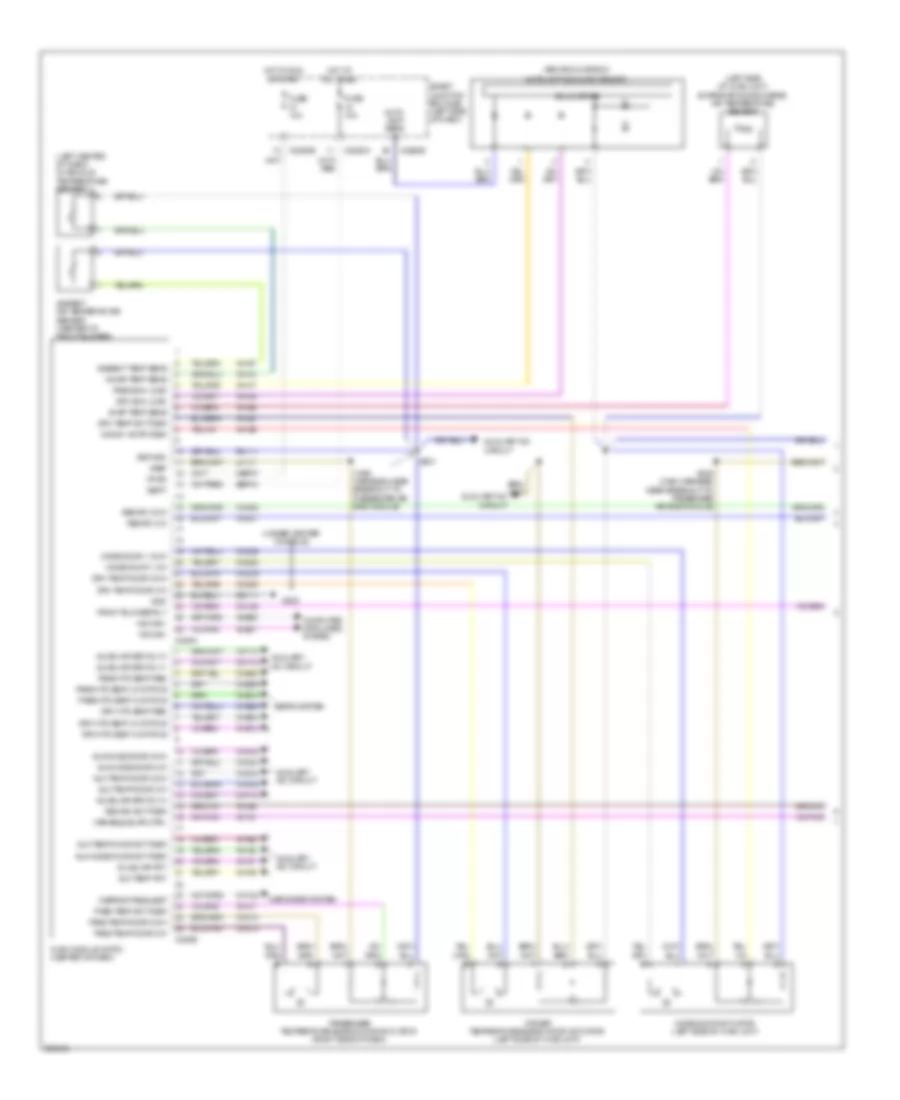Электросхема кондиционера (1 из 2) для Mercury Sable Premier 2009