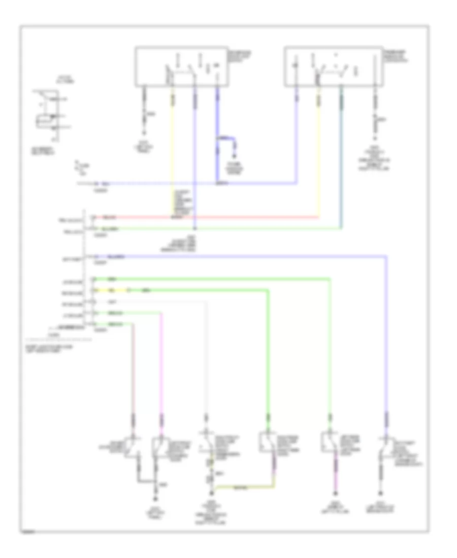 Forced Entry Wiring Diagram (2 of 2) for Mercury Sable Premier 2009